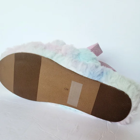 NEW Rainbow pastel slippers/sandals - Picture 2 of 10